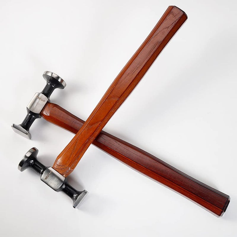 WUTA Leather Hammer Double Head Cobblers Hammer Mirror Polishing Carbon Steel Mallet for Professional Leather Craft Tool - Image 3